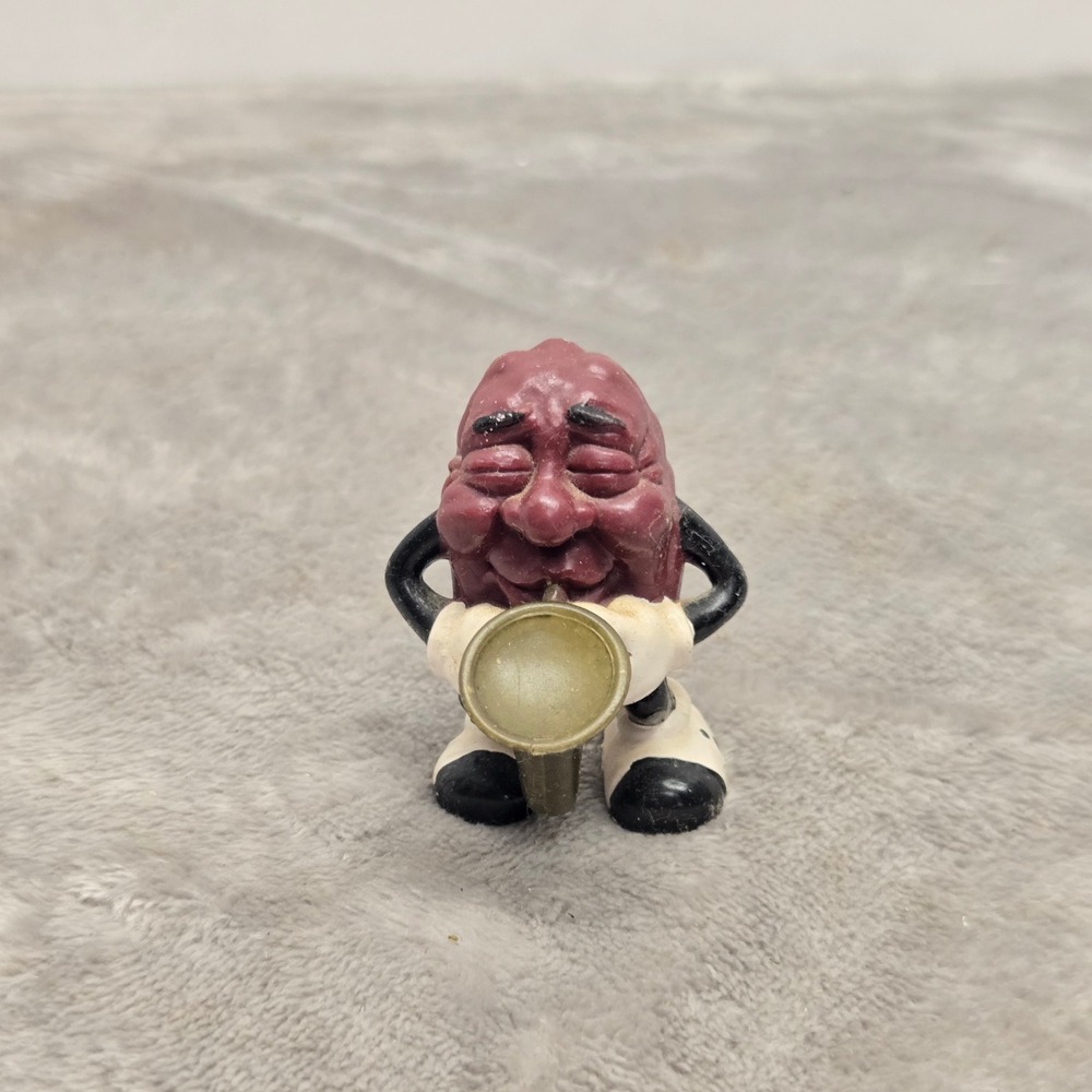 Vintage 1987 California Raisins‎ Saxophone Player PVC Figure Collectible Toy